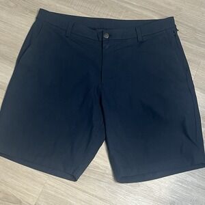Lululemon Relaxed-Fit Smooth Shorts 9" Navy LM7AK3S Men's Size 36